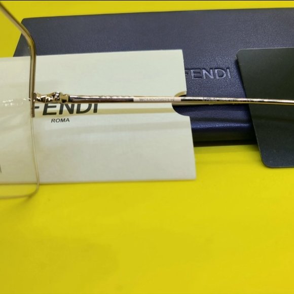 FENDI CLASSIC GOLD FRAME GLASSES - Picture 7 of 7